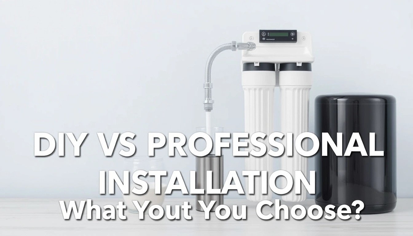 DIY vs Professional Water Filter Installation: What Should You Choose?