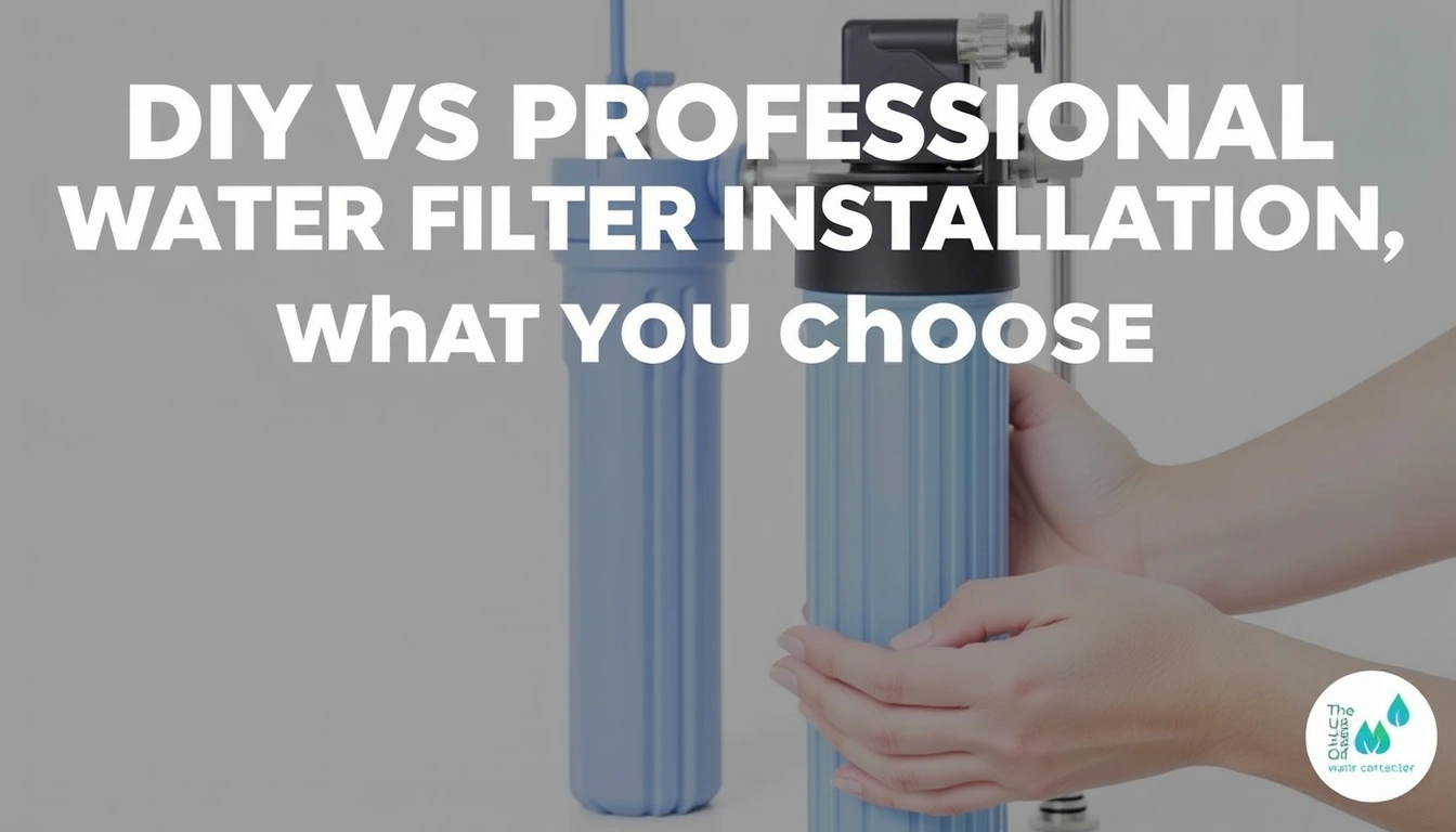 DIY vs Professional Water Filter Installation: What Should You Choose?