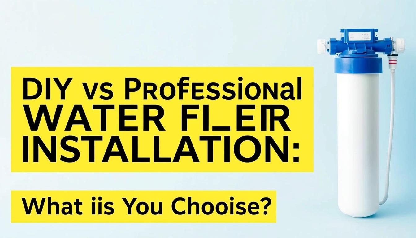 DIY vs Professional Water Filter Installation: What Should You Choose?