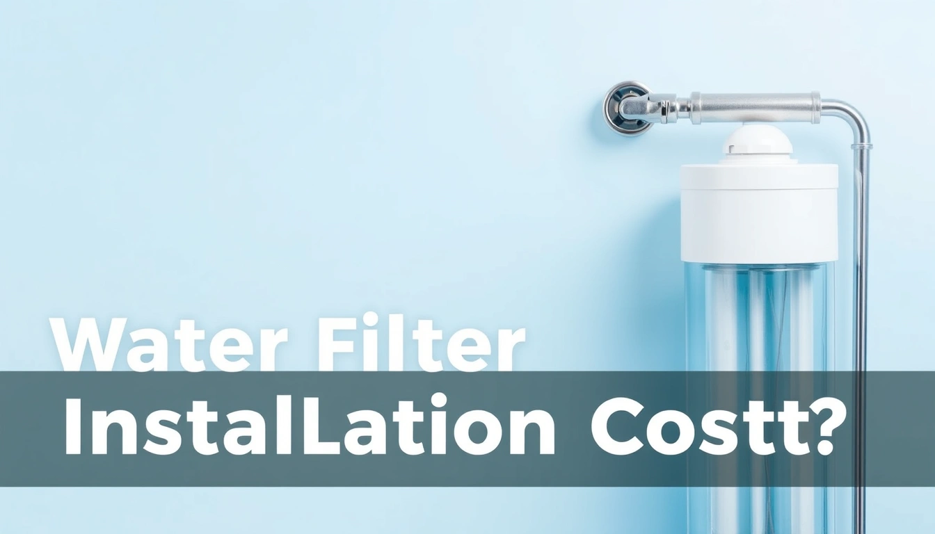 How Much Does Water Filter Installation Cost?