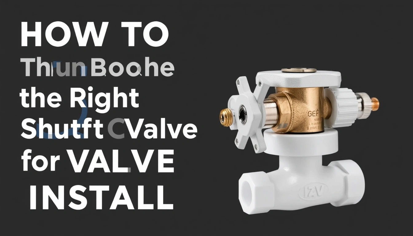 How to Choose the Right Shutoff Valve for a Water Filter Install How to Choose the Right Shutoff Valve for a Water Filter Install