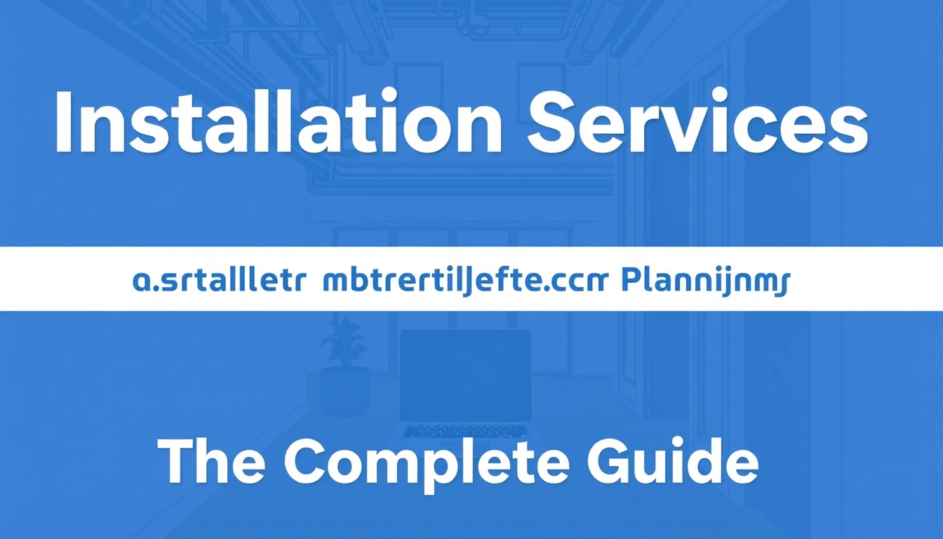 Installation Services and Project Planning — The Complete Guide