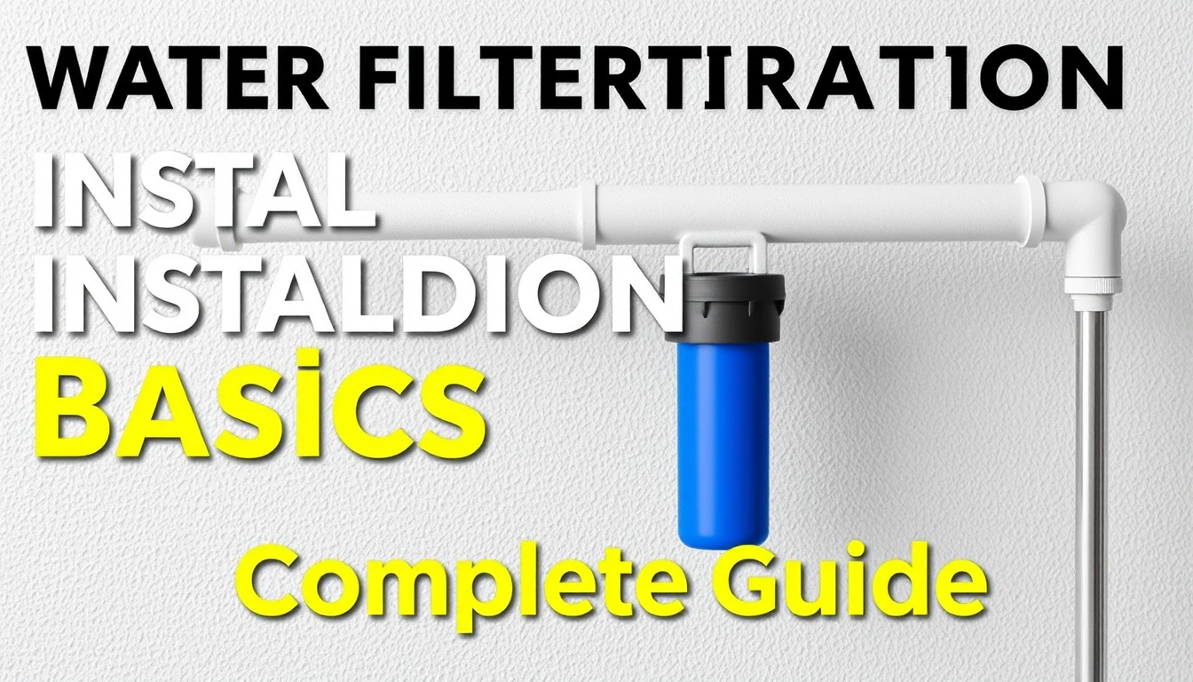Water Filtration Installation Basics — The Complete Guide