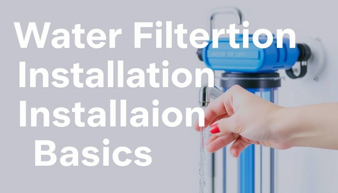 Water Filtration Installation Basics — The Complete Guide