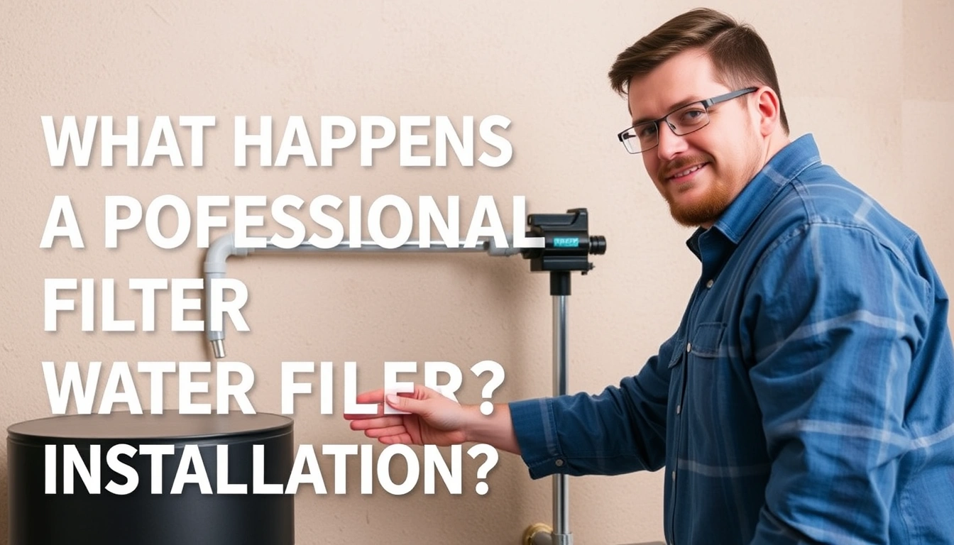 What Happens During a Professional Water Filter Installation?