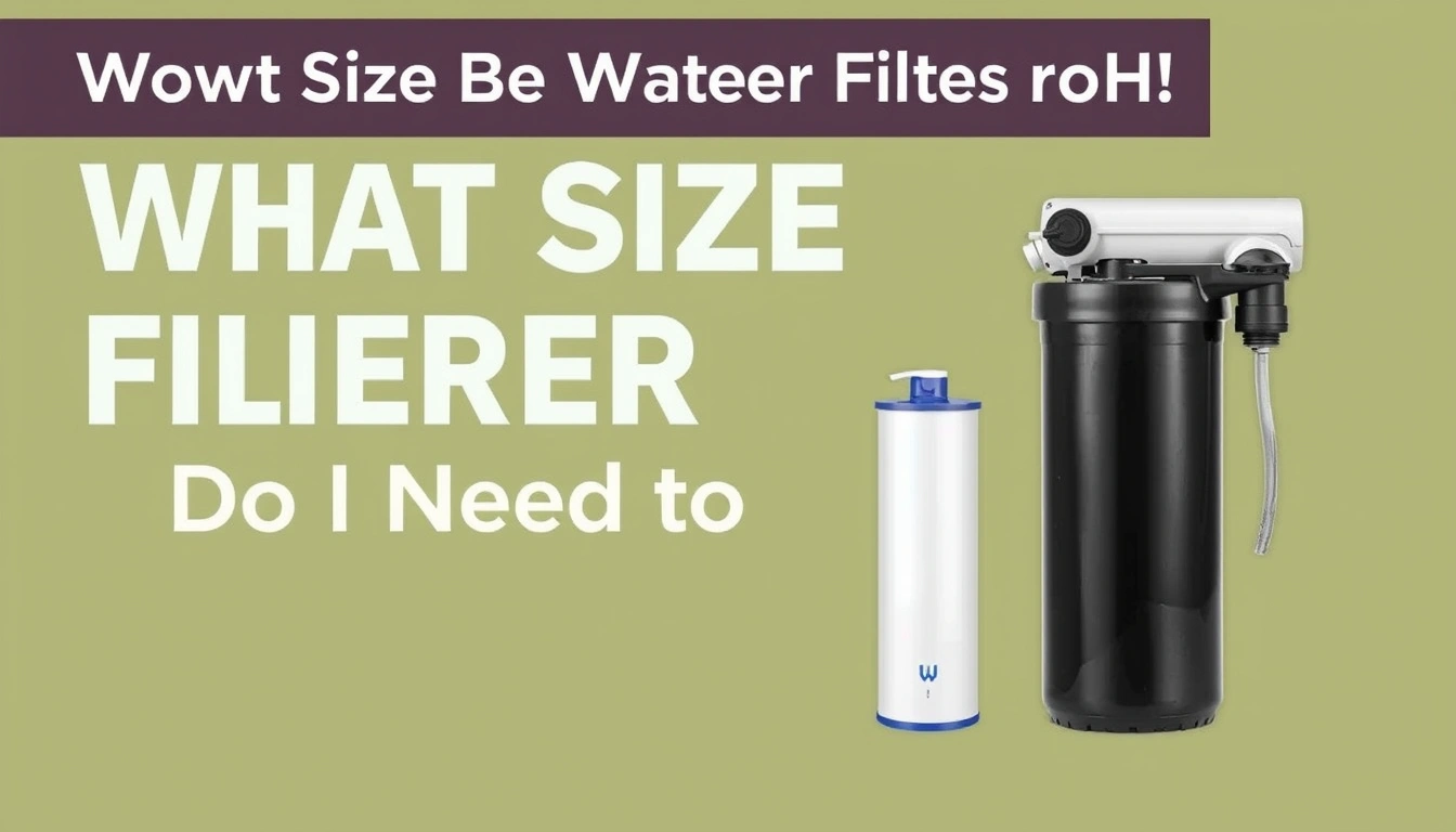 What Size Water Filter Do I Need for My House?