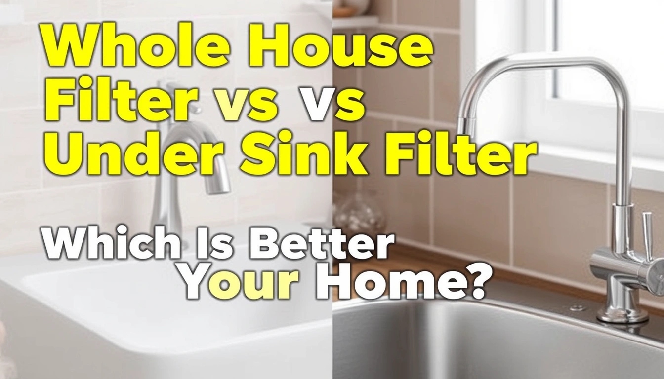 Whole House Water Filter vs Under Sink Filter: Which Is Better for Your Home?
