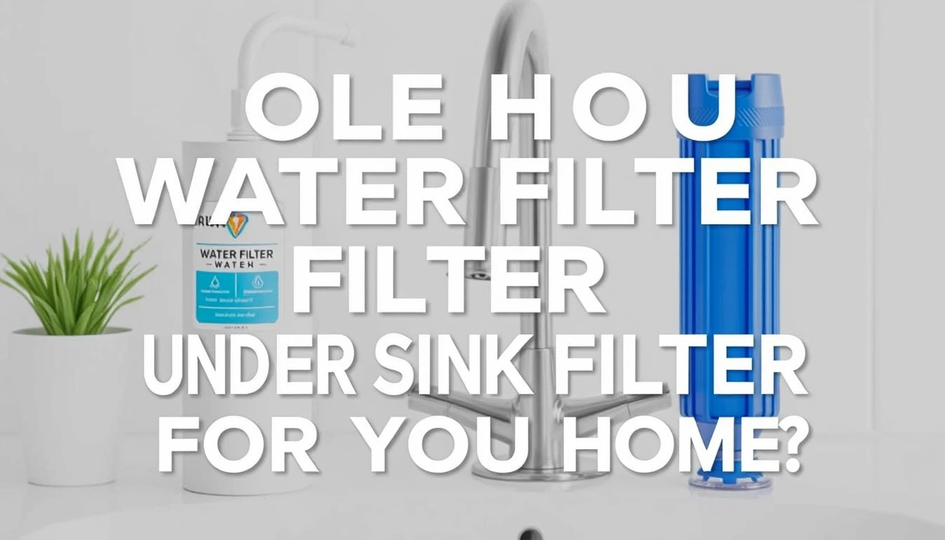 Whole House Water Filter vs Under Sink Filter: Which Is Better for Your Home?