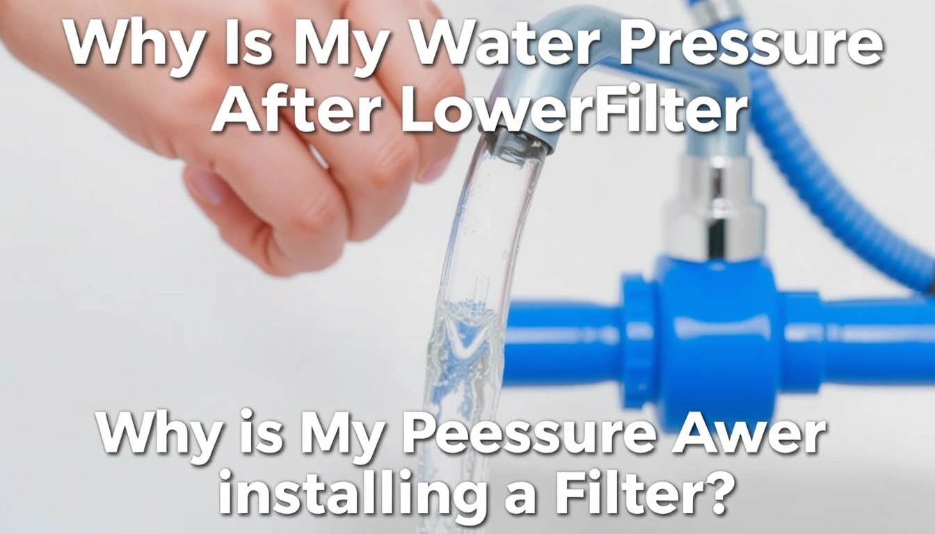 Why Is My Water Pressure Lower After Installing a Filter?